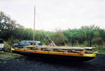 Captain Kiko's boat on the trailer