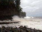 Kolekole gulch river mouth near Hilo on the Island of Hawaii